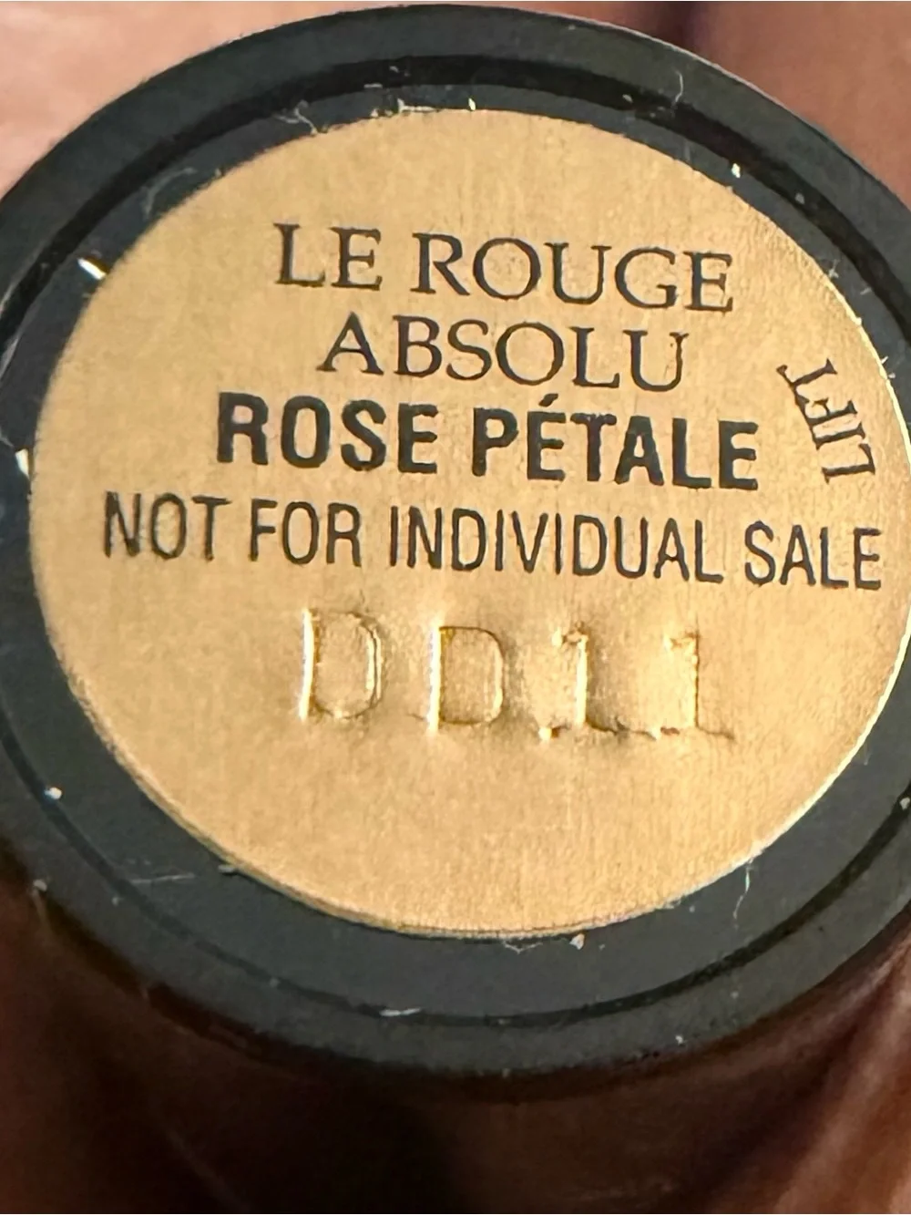Eyeshadow quad and rose petale lipstick